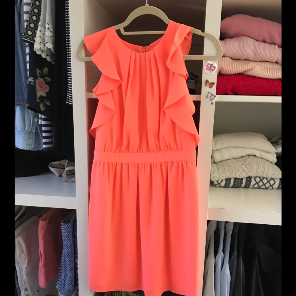 Shoshanna Ruffled Sleeveless Dress